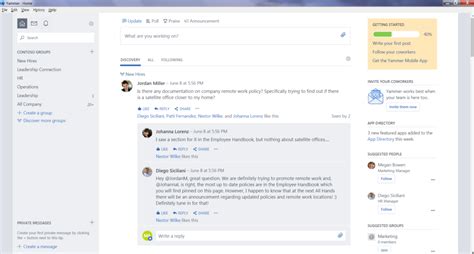 yammer desktop app.